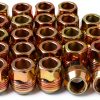 Mardarth 14mmx1.5 Zinc Gold Lug Nuts for Automotive-0