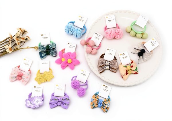 Baby Hair Ties with Bows by BIANHUAN-3