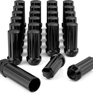 Flycle Acorn Lug Nuts Black Alloy Steel 14x1.5-0
