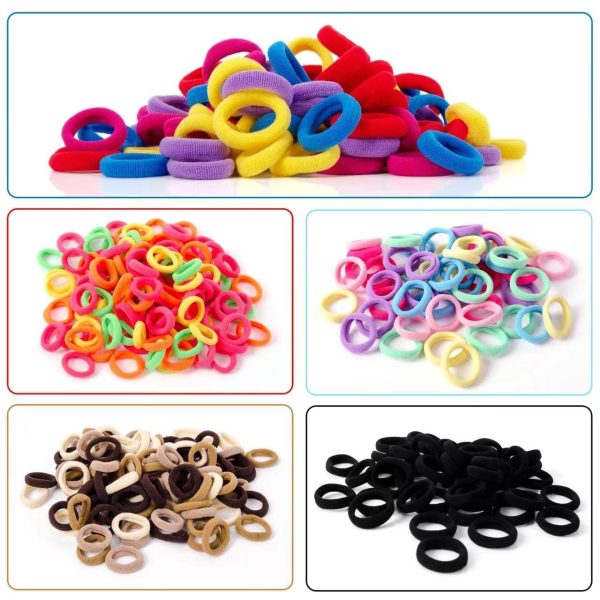 Baby Hair Ties by TIZZ Durable Elastic Cotton-3