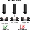 Flycle 9/16-18 Wheel Lug Nuts Black Alloy Steel-2