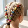 Baby Hair Ties by TIZZ Durable Elastic Cotton-2