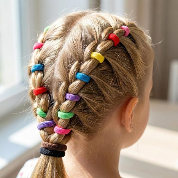 Baby Hair Ties by TIZZ Durable Elastic Cotton-2