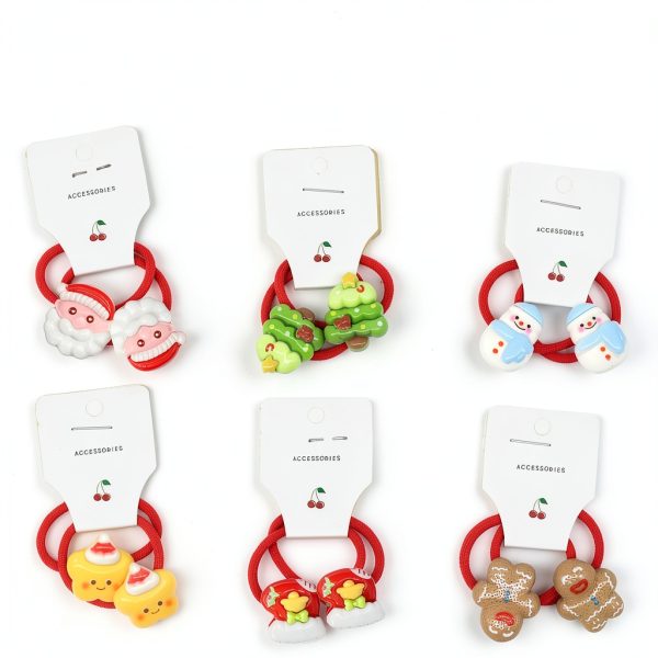 BlueZOO Christmas Hair Ties for Kids-1