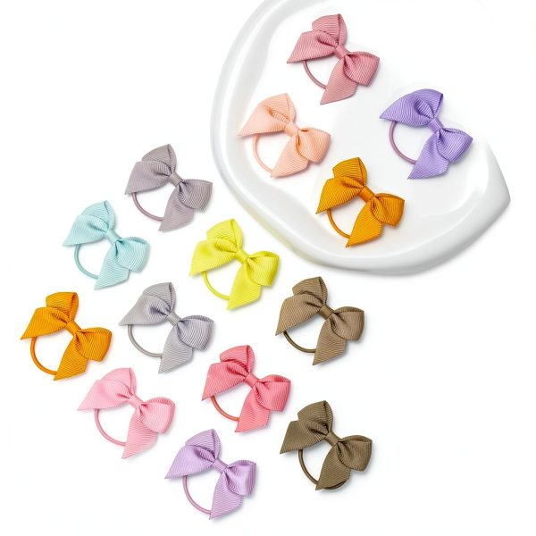 Baby Hair Ties by BBGifts Soft Grosgrain Ribbon-5