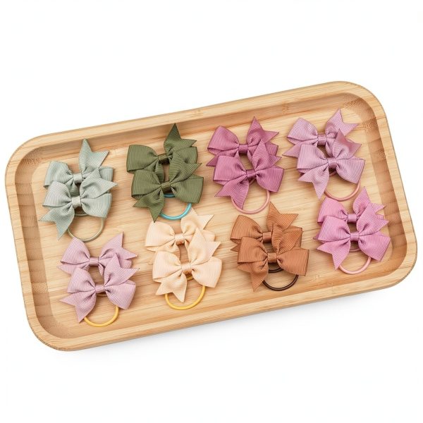 BBGifts Baby Hair Bows Handmade Grosgrain 2inch-8