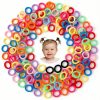 Baby Hair Ties by TIZZ Durable Elastic Cotton-0