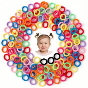 Baby Hair Ties by TIZZ Durable Elastic Cotton-0