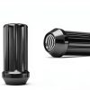 White Knight Carbon Steel Lug Nuts 24 Pack Black Chrome-1