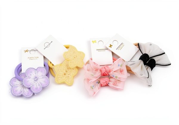 Baby Hair Ties with Bows by BIANHUAN-5