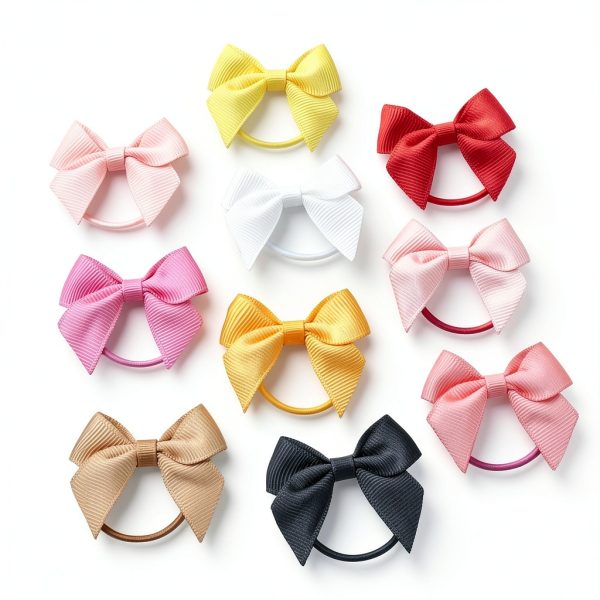 Baby Hair Ties by BBGifts Soft Grosgrain Ribbon-6
