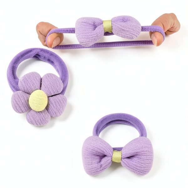 HUJIANWEN Girls Hair Ties Elastic Bow Set 54pcs-1
