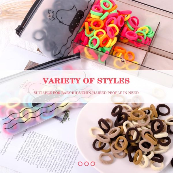 Baby Hair Ties by TIZZ Durable Elastic Cotton-5