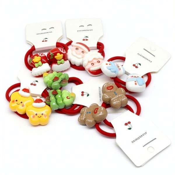 BlueZOO Christmas Hair Ties for Kids-4