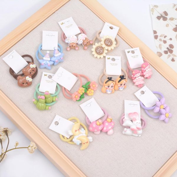Colorful Hair Ties for Kids by BIANHUAN-6
