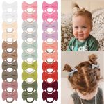 BBGifts Baby Hair Bows Handmade Linen 30pcs-0