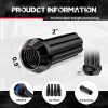 Flycle Acorn Lug Nuts Black Alloy Steel 14x1.5-1