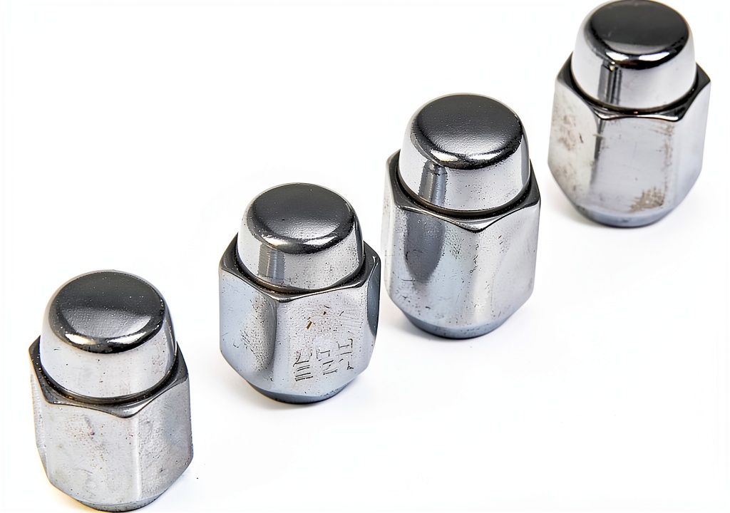 Installing Dorman Chrome Acorn Lug Nuts M12 x 1.383 on a workbench