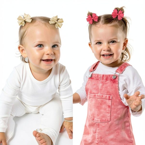 BBGifts Baby Hair Bow Ties Soft Grosgrain 2in-3