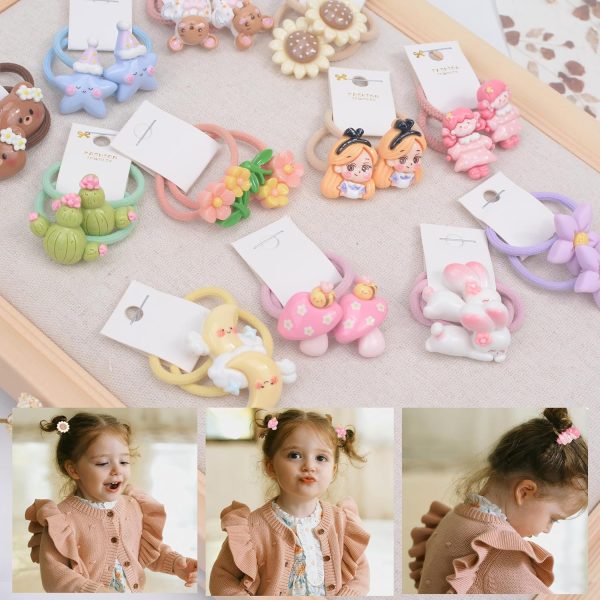 Colorful Hair Ties for Kids by BIANHUAN-1