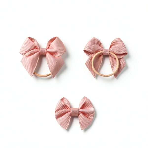 Baby Hair Ties by BBGifts Soft Grosgrain Ribbon-1