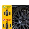 MIKKUPPA Lug Nuts Alloy Steel Hex Black 24pcs-4