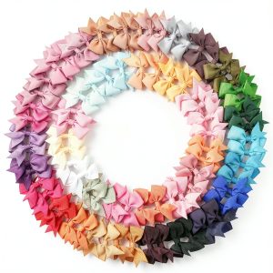 Baby Hair Ties for Girls Grosgrain Ribbon-0
