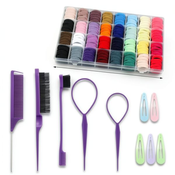 Baby Hair Ties auroray 32 Color Designs Soft Cotton-1