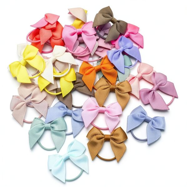 Baby Hair Ties by BBGifts Soft Grosgrain Ribbon-7