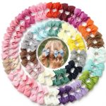 Baby Hair Ties by BBGifts Soft Grosgrain Ribbon-0