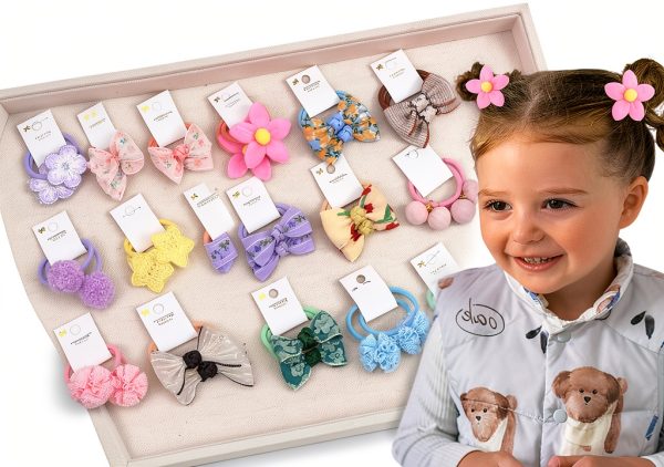 Baby Hair Ties with Bows by BIANHUAN-1
