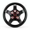 White Knight Carbon Steel Lug Nuts 24 Pack Black Chrome-5