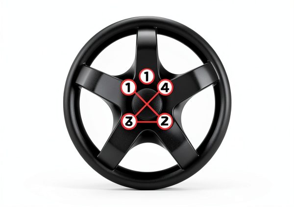 White Knight Carbon Steel Lug Nuts 24 Pack Black Chrome-5