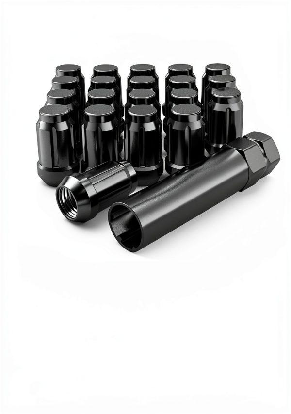 White Knight 6 Spline Small Seating Lug Nuts-4