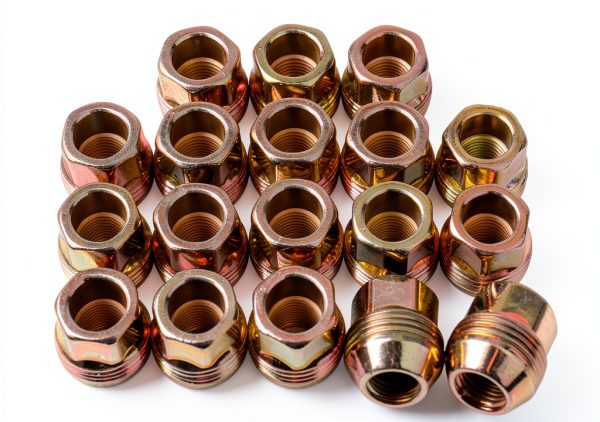Mardarth 14mmx1.5 Zinc Gold Lug Nuts for Automotive-1
