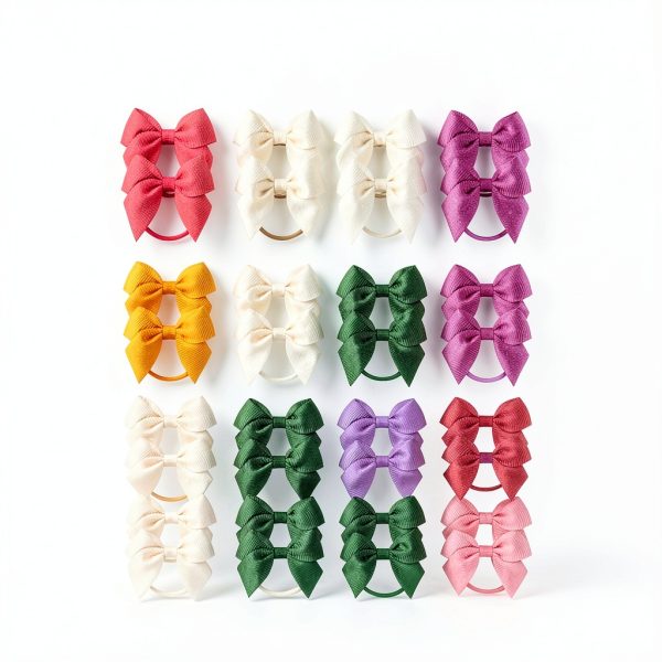Baby Hair Ties by BBGifts Soft Grosgrain Ribbon-4