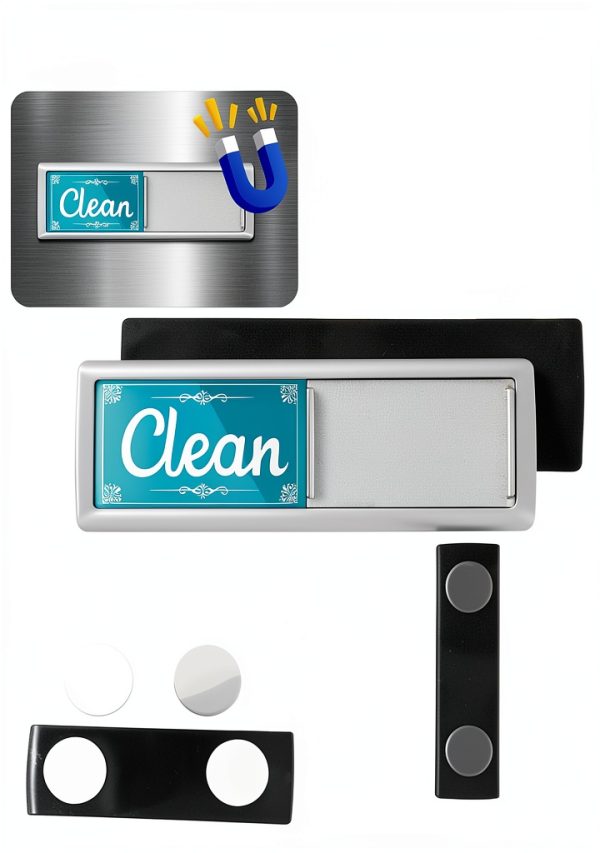 Dishwasher Magnet Clean Dirty Sign, Green & Blue Clean Dirty Magnet For Dishwasher, Refrigerator, Kitchen Signs,Kitchen Decor And Accessories-3