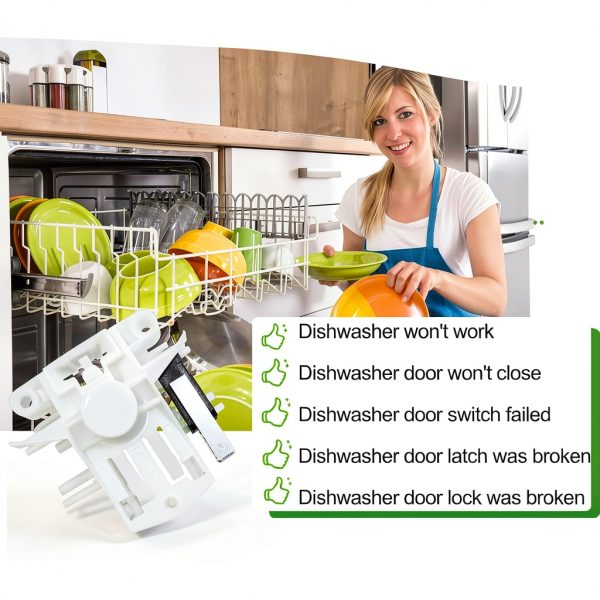 Dishwasher Door Latch Hosile DD81-02132A Spring for Samsung DW80-4