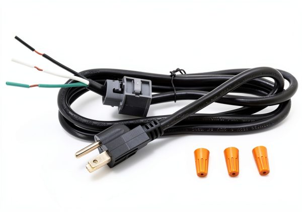 Eastman Dishwasher Power Cord Kit 69011 5.3ft Universal 16‑Gauge Black-0