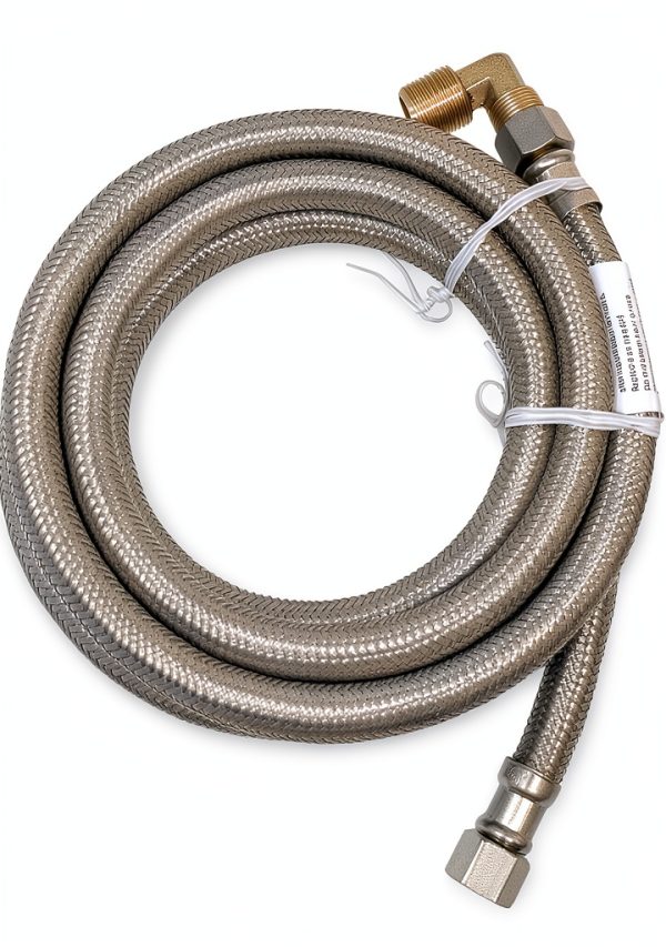 Universal Dishwasher Installation Kit with 6' Connector and Power Cord, Stainless Steel-4