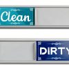 Dishwasher Magnet Clean Dirty Sign, Green & Blue Clean Dirty Magnet For Dishwasher, Refrigerator, Kitchen Signs,Kitchen Decor And Accessories-0