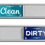 Dishwasher Magnet Clean Dirty Sign, Green & Blue Clean Dirty Magnet For Dishwasher, Refrigerator, Kitchen Signs,Kitchen Decor And Accessories-0