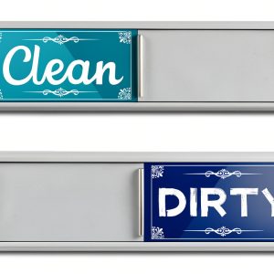 Dishwasher Magnet Clean Dirty Sign, Green & Blue Clean Dirty Magnet For Dishwasher, Refrigerator, Kitchen Signs,Kitchen Decor And Accessories-0
