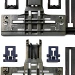 Dishwasher Top Rack Adjuster Funmit W10546503 8‑Piece Black Polymer-0