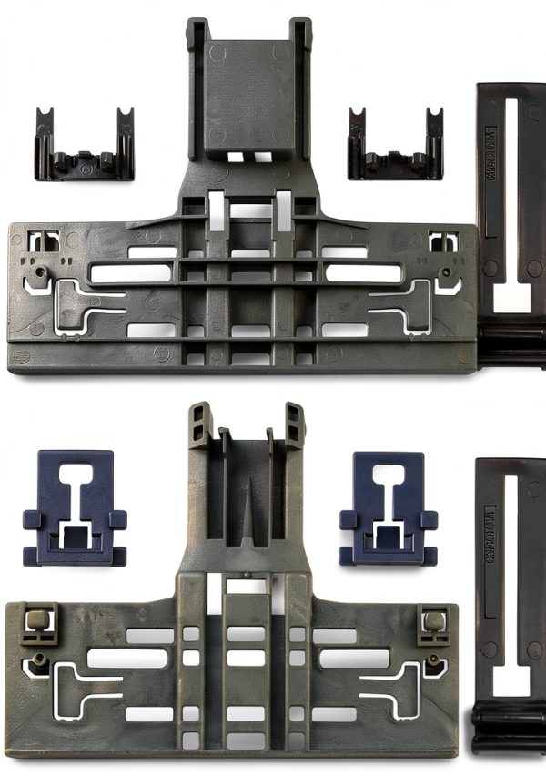 Dishwasher Top Rack Adjuster Funmit W10546503 8‑Piece Black Polymer-0