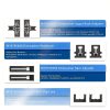 Dishwasher Top Rack Adjuster Funmit W10546503 8‑Piece Black Polymer-4