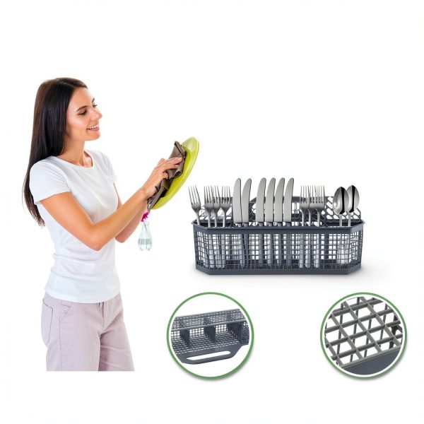 Universal Dishwasher Silverware Basket HiWin Fits GE Whirlpool Samsung-4