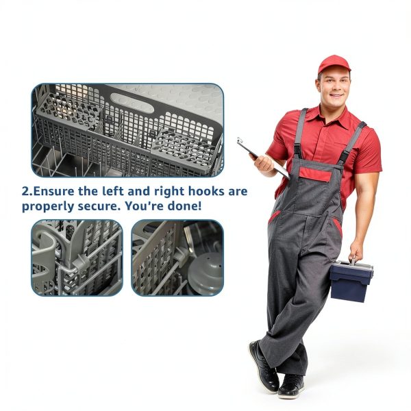 Lifetime Silverware Basket for Whirlpool Kenmore Dishwashers 19x9x3.4-4