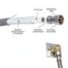 Dishwasher Installation Kit Eastman 6ft Braided Stainless Steel Supply-4