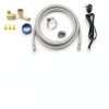 Dishwasher Installation Kit Eastman 6ft Braided Stainless Steel Supply-2
